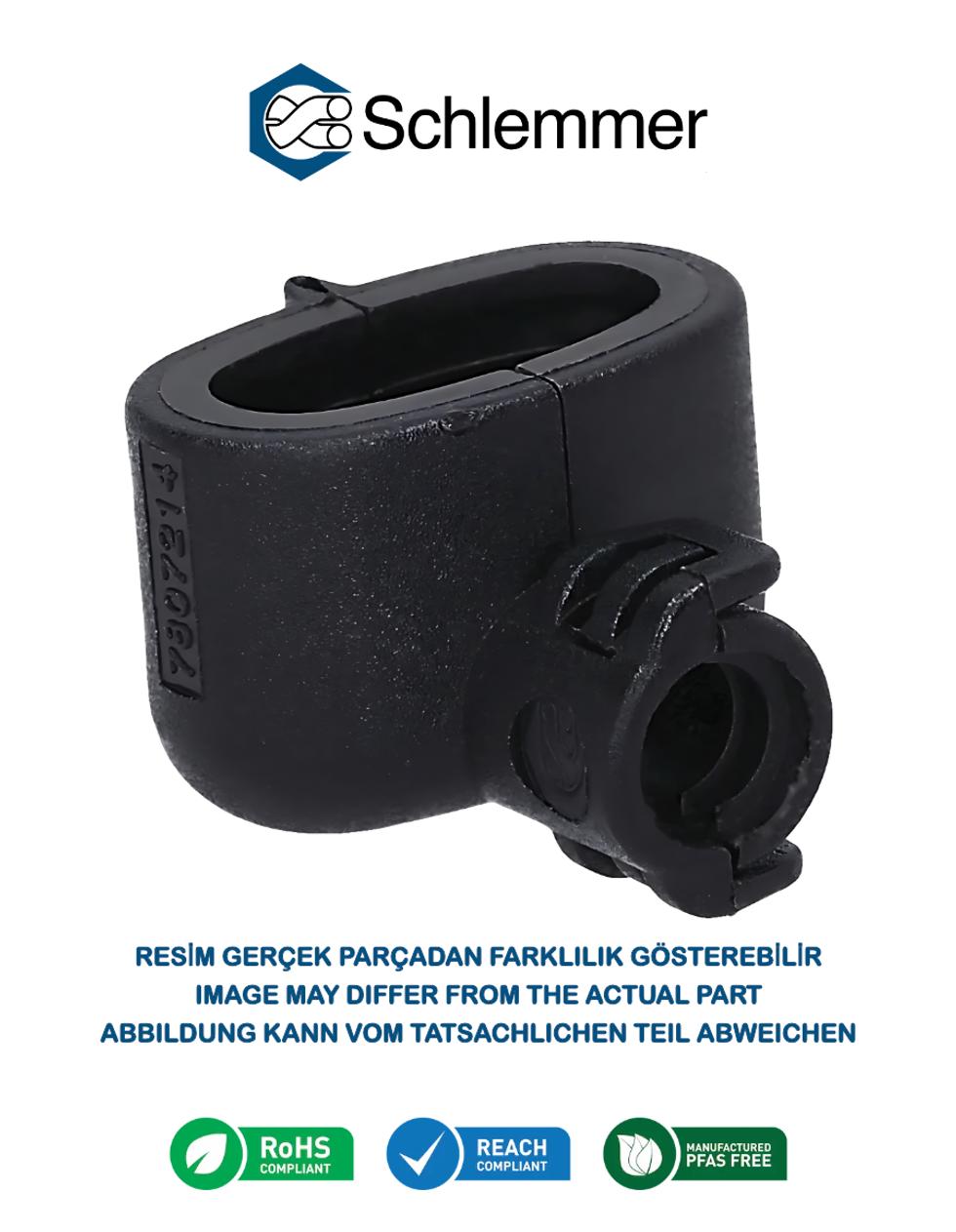 CONNECTOR INTERFACE FEP3-2.8 B/EL PA66 BK NW 4.5