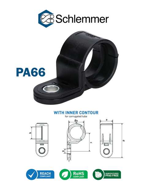 FIXING CLIP NW29 FORM CORRUGATED TUBE KPL 8.5