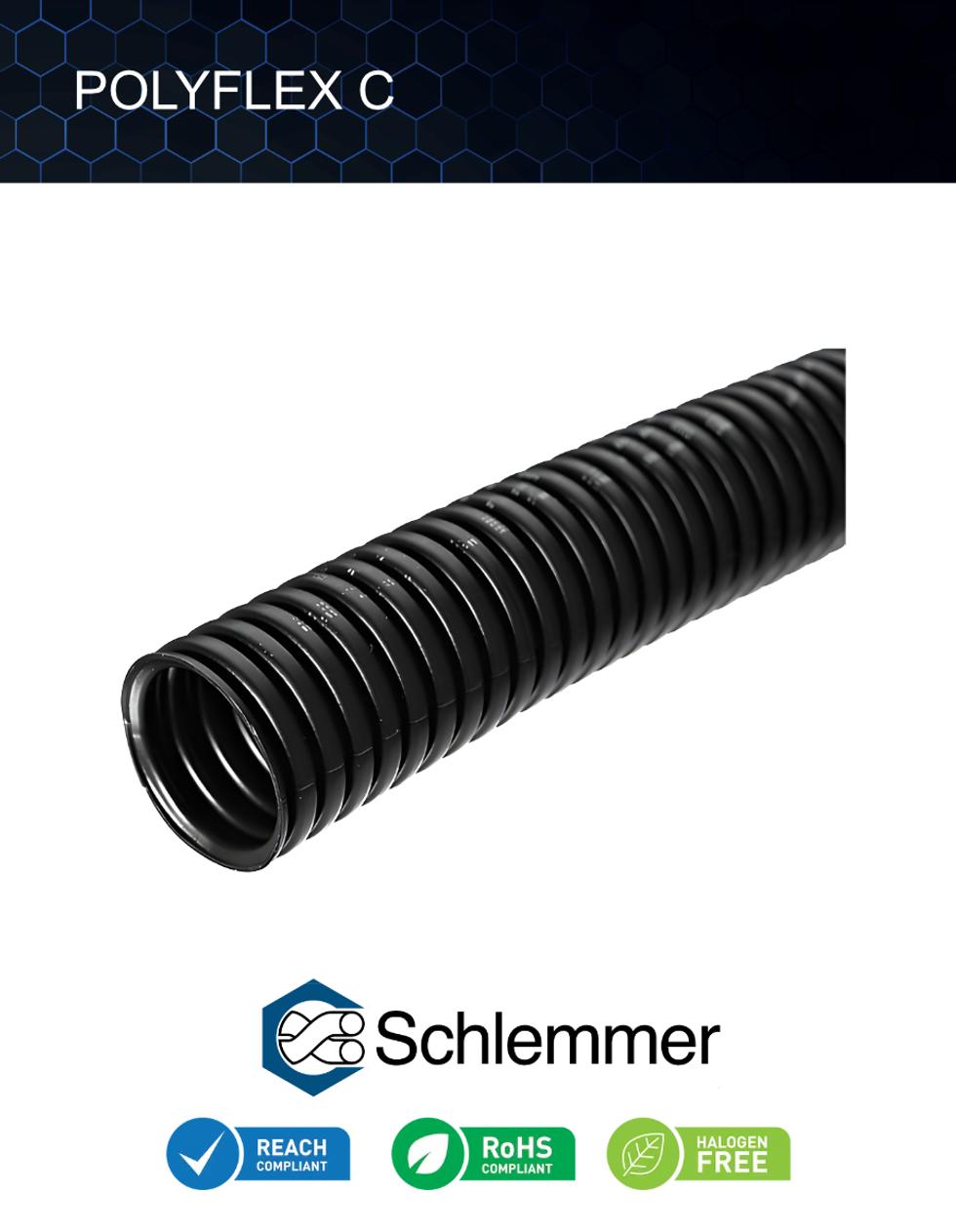 POLYFLEX C PFA TOP-260 BKNO NONSLIT BLACK NW14