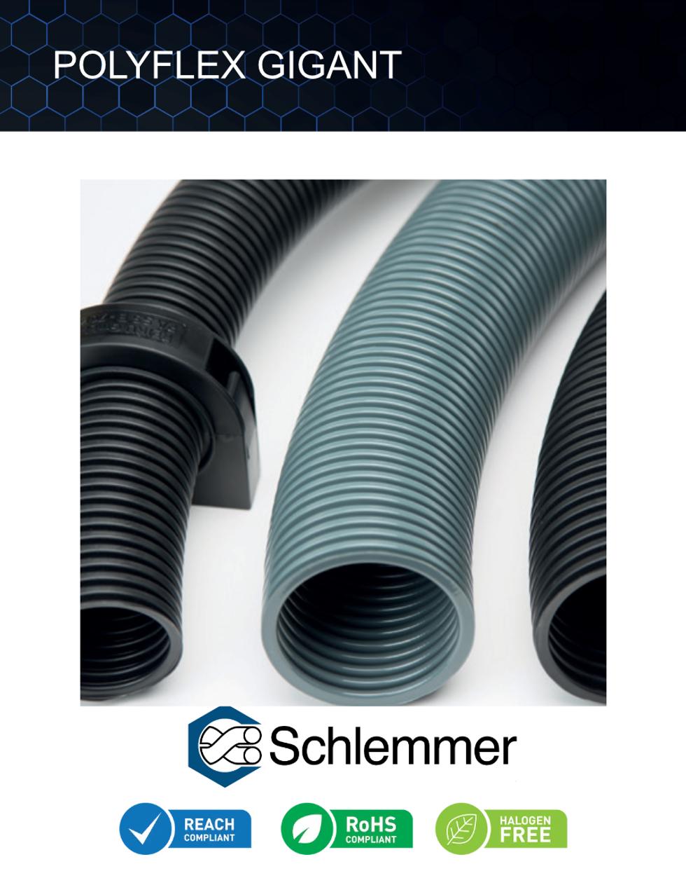 POLYFLEX GIGANT PPMOD BKNO NONSLIT BLACK NW95 COIL 21M