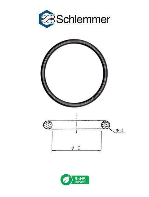 SEMFAST O-RING NW7.5 INNER Ø5 / SECTION Ø1.5