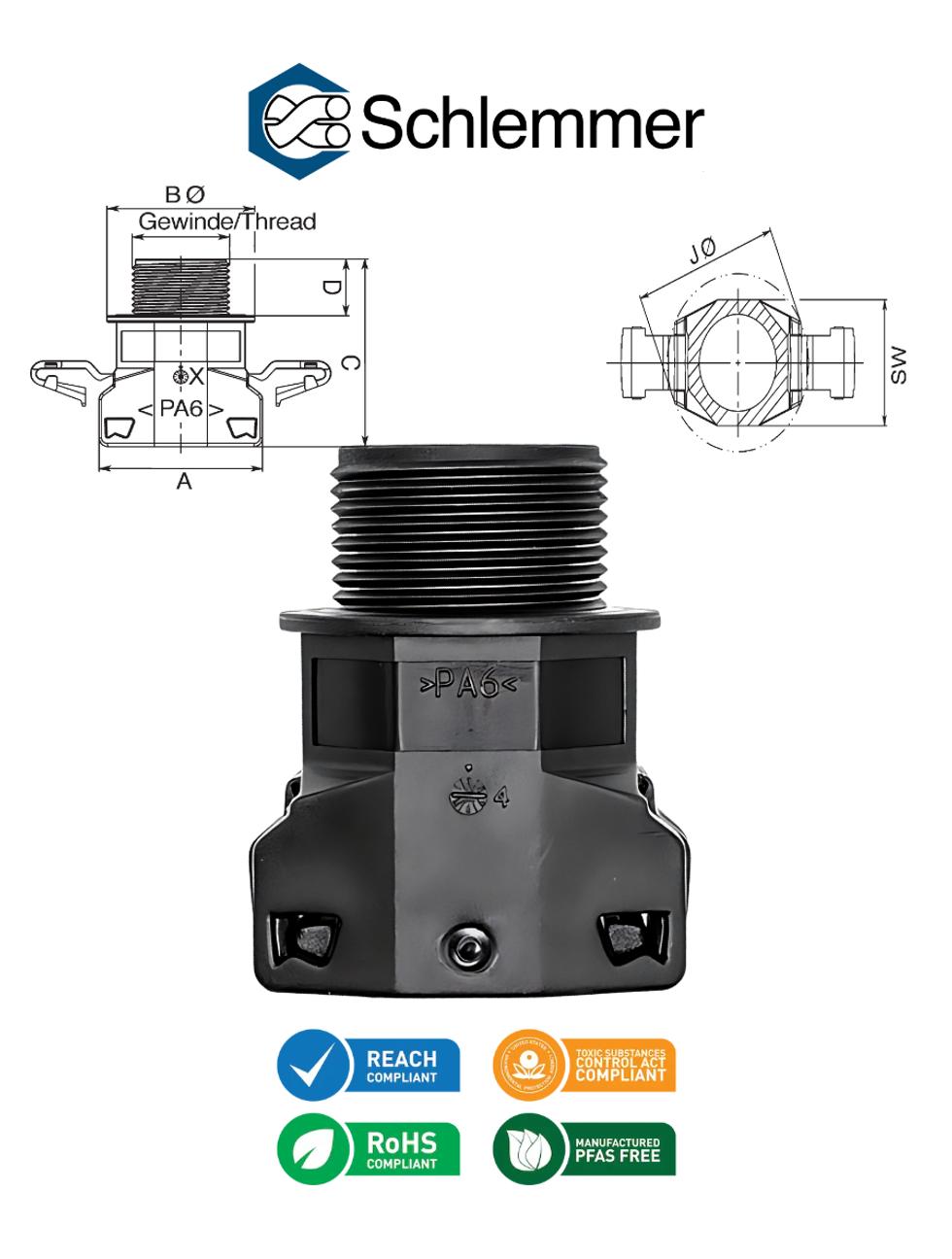 SEMFAST STRAIGHT PG9 NW12+13 BLACK