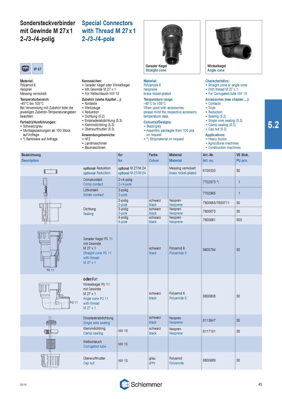 SOCKET CRIMP CONTACT A Ø4.0 / SINGLE-P1000