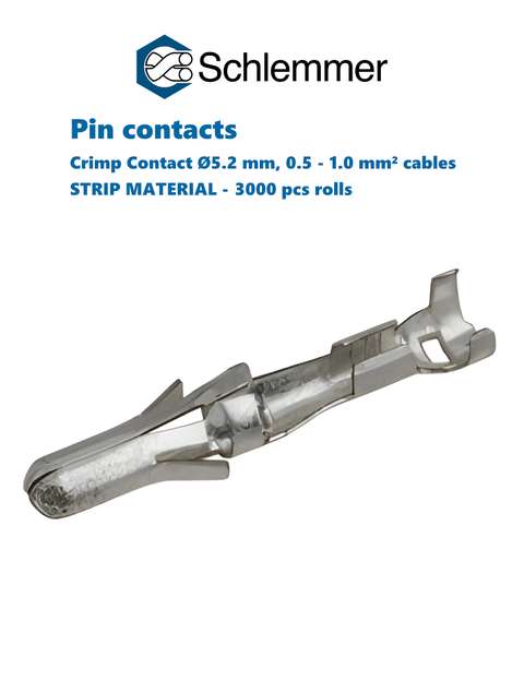 PIN CONTACT Ø5.2 /0,5-1,0 STRIPE-P3000