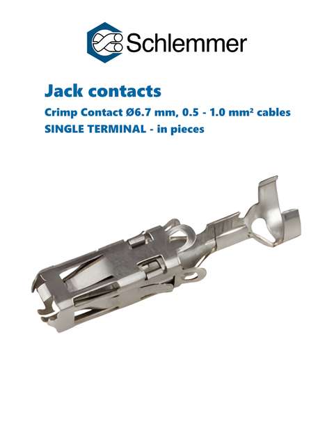 SOCKET CONTACT Ø6.7 /0,50-1,00 SINGLE-P1000