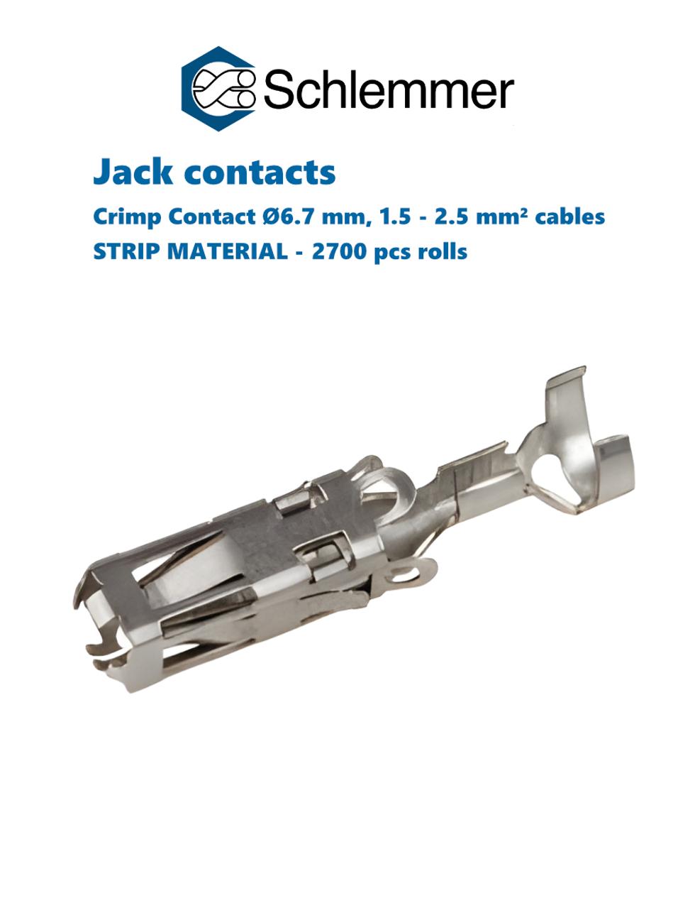 SOCKET CONTACT Ø6.7 /1,50-2,50 STRIPE-P2700