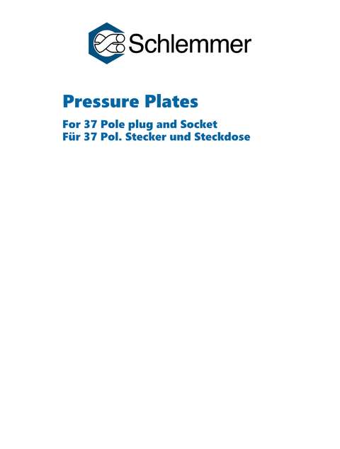 PPLATE PA6 BK 37-POL PLUG/SOCKET P/500
