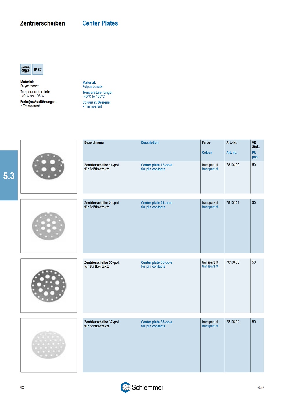 CENTERPLATE F.21 POLE