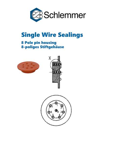 WIRE SEALING ONE PIECE 8-HOLE 27mm