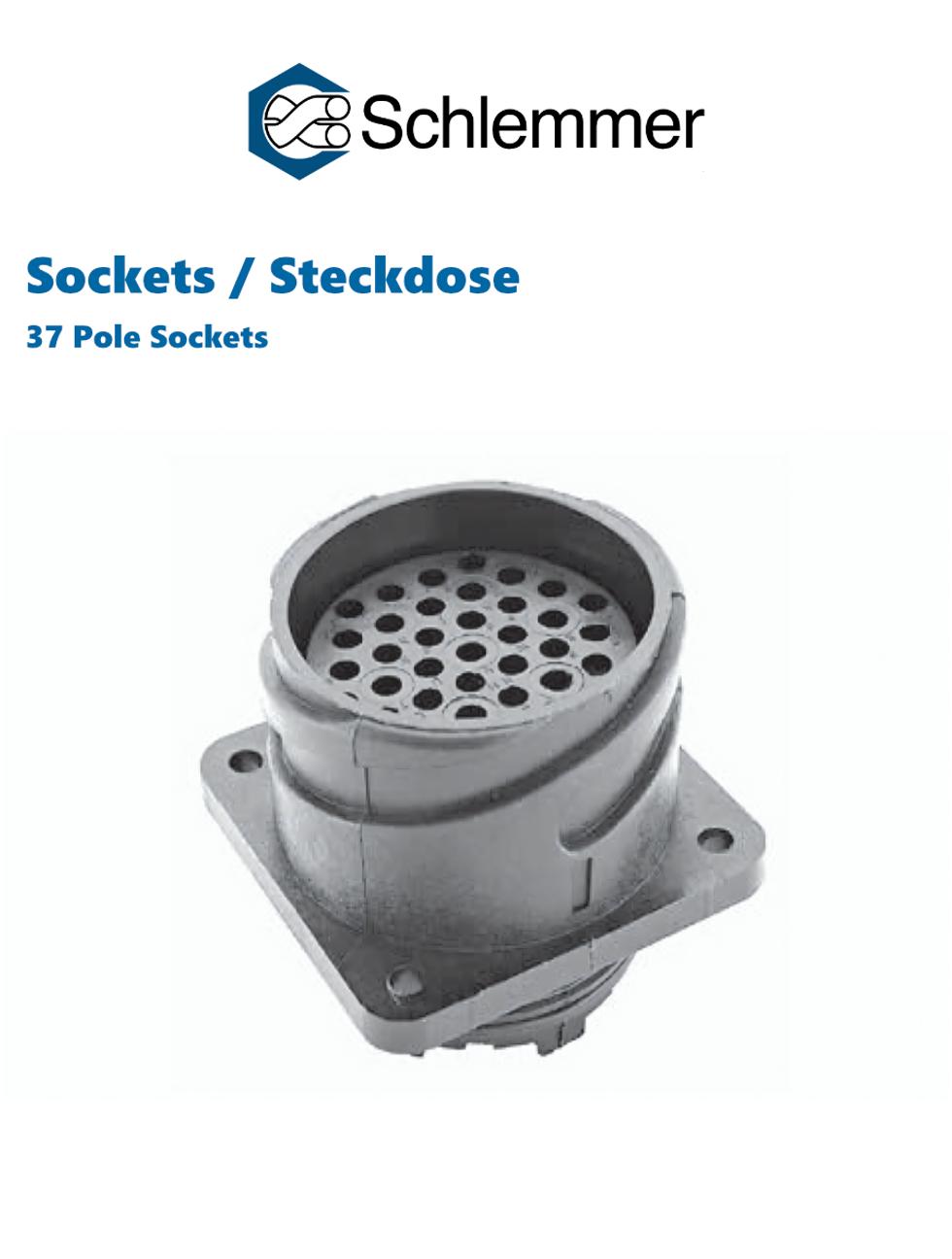 PLUG PIN/JACK HOUSING 37-POL(12 BLIND) 37XØ1,6 PA6GF30/SI BLACK