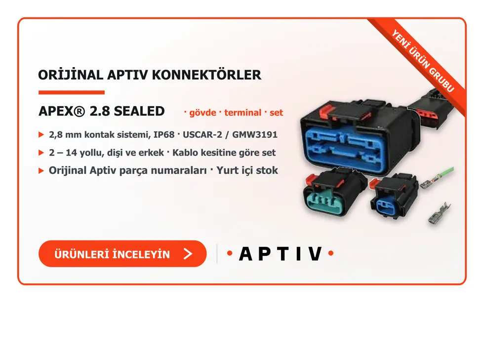 Aptiv(R) Konnektör Kitleri
