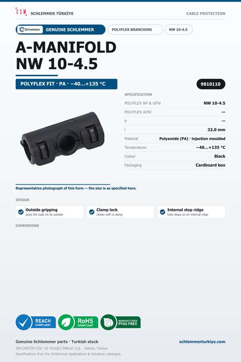 POLYFLEX A-MANIFOLD FORM SPECIAL NW 10-4.5