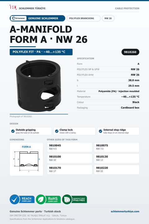 POLYFLEX A-MANIFOLD FORM A* NW 26