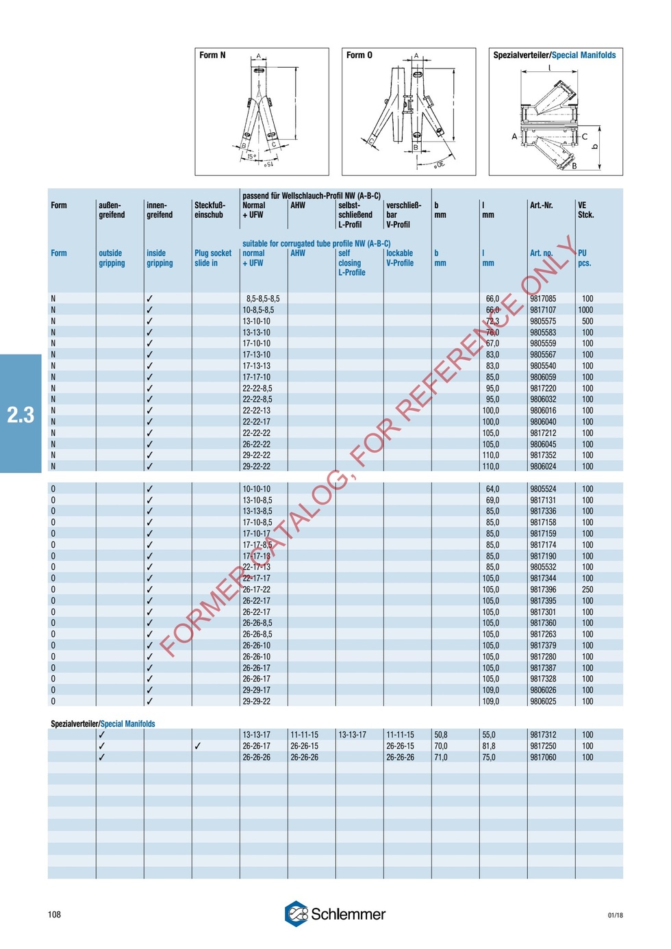 POLYFLEX A-MANIFOLD FORM B NW 26-22