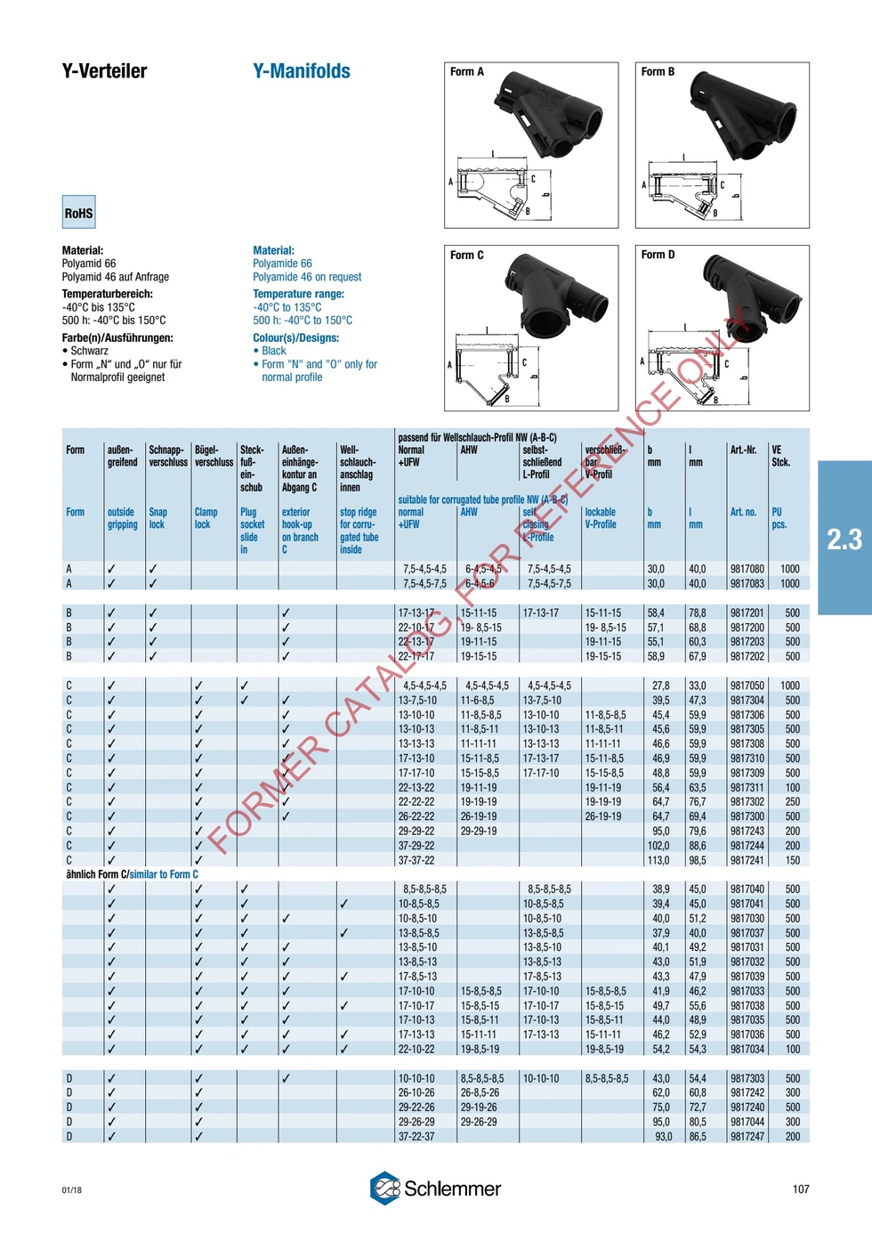 POLYFLEX Y-MANIFOLD FORM C-SIMILAR NW 17-13-13