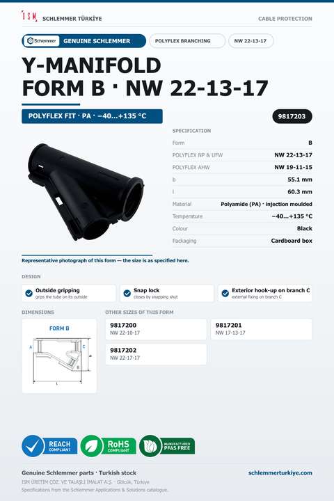POLYFLEX Y-MANIFOLD FORM B NW 22-13-17