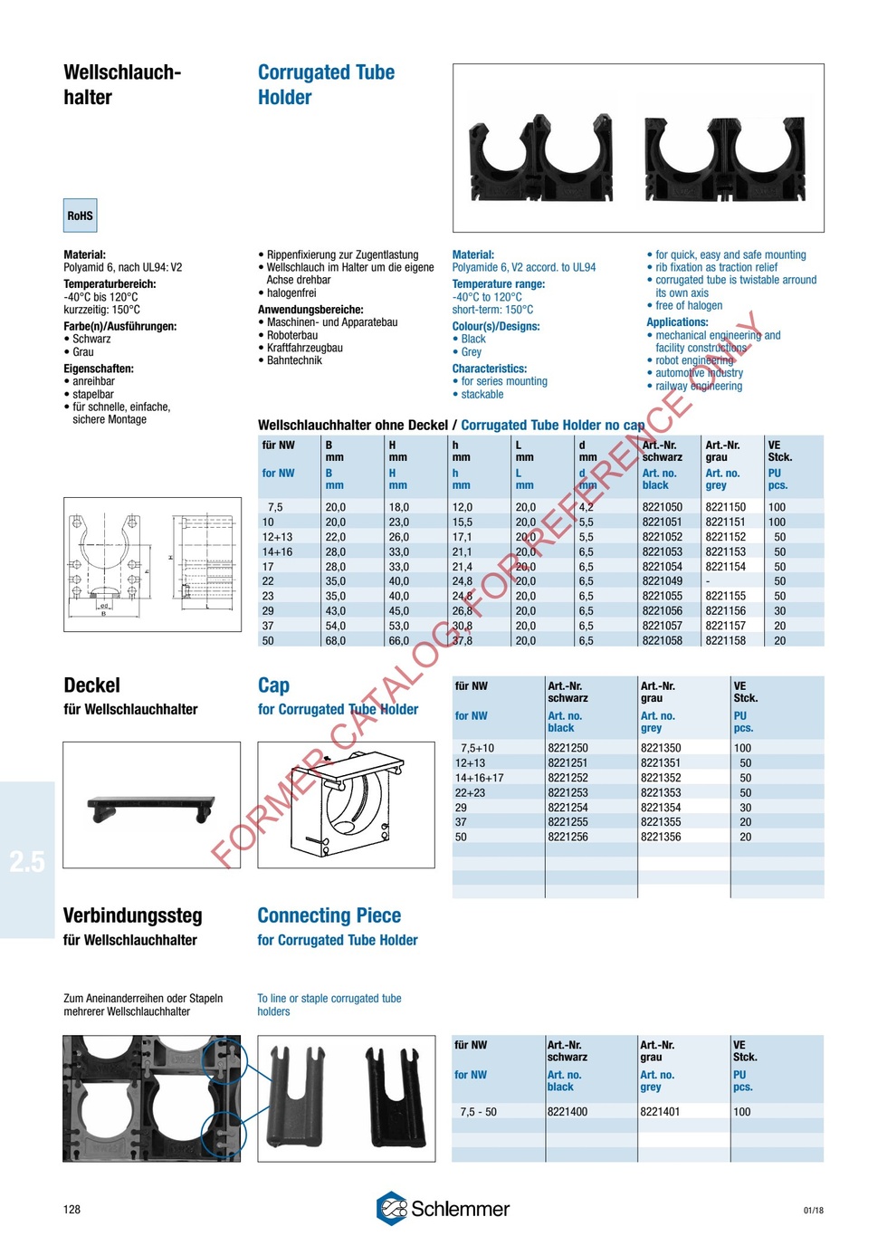 FIXING CLIP NW7.5 FORM B - TT-K 8