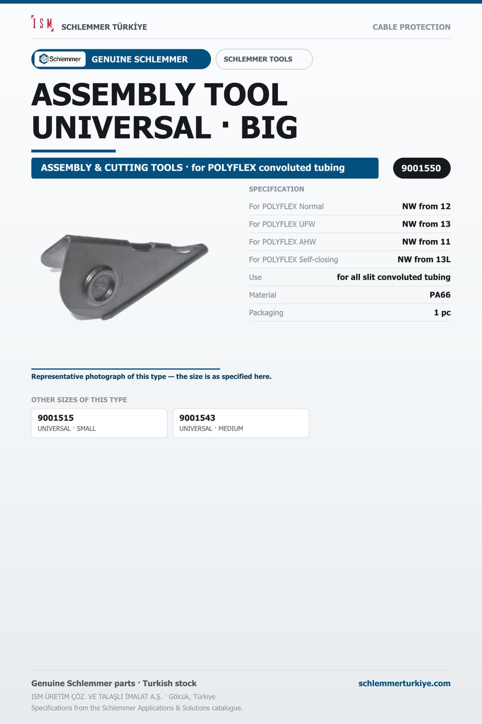 CV-ATOOL PA66 BK UNI 12-26 P/100
