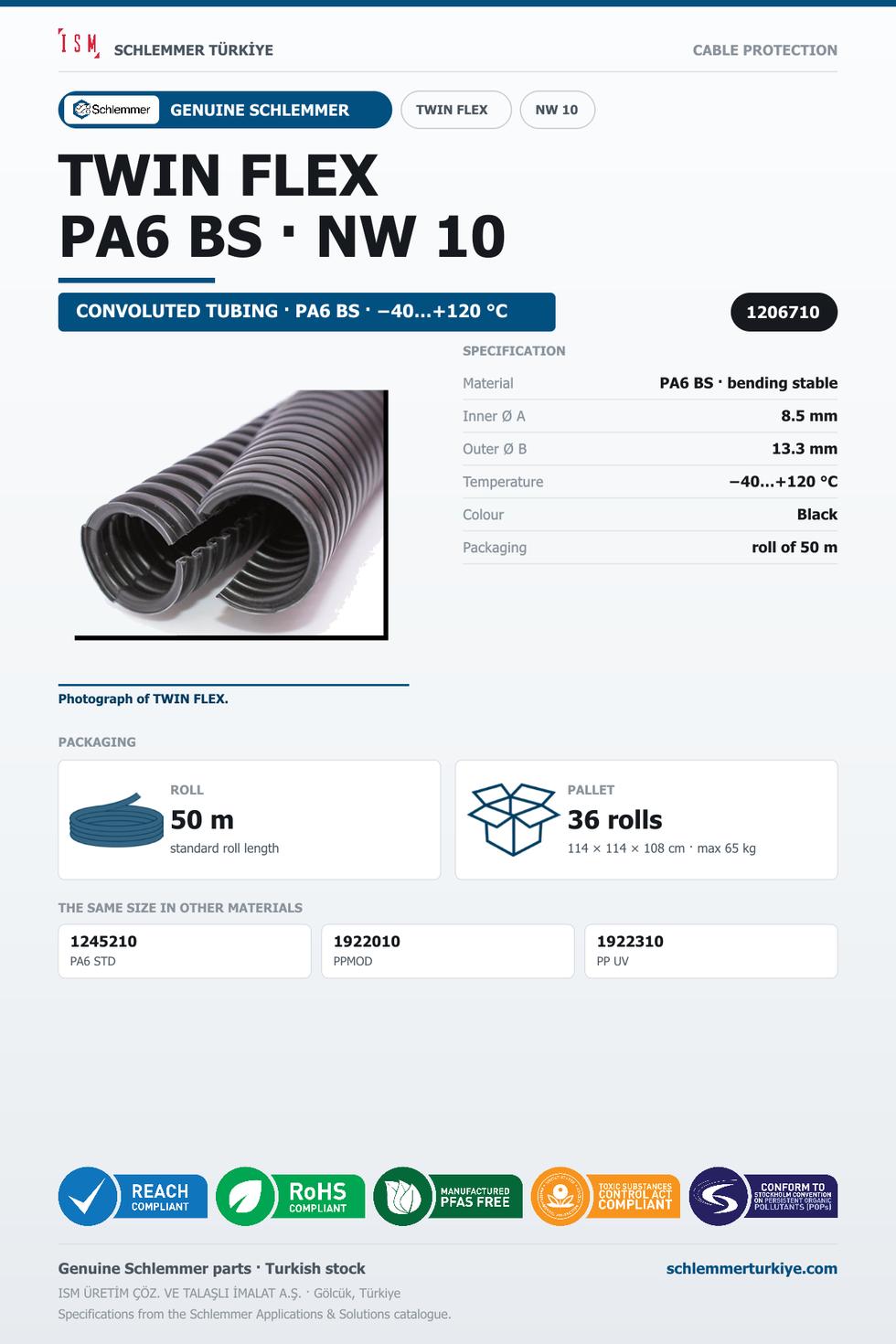 TWIN FLEX · PA6 BS · NW 10