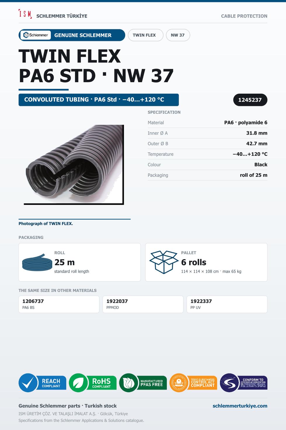 TWIN FLEX · PA6 STD · NW 37