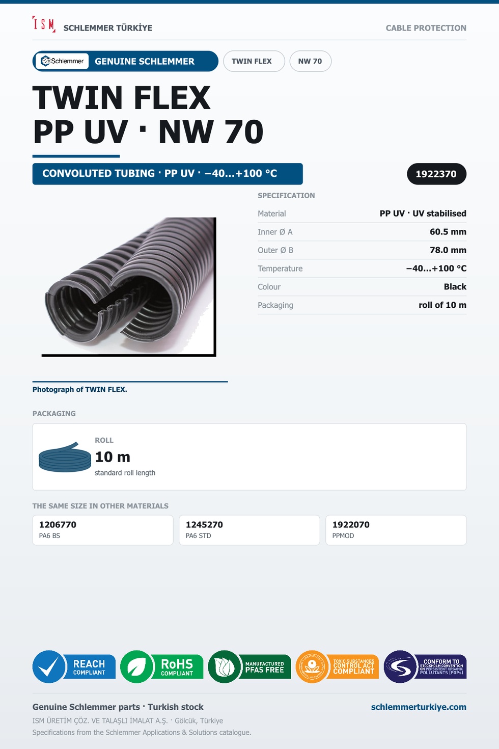 TWIN FLEX · PP UV · NW 70