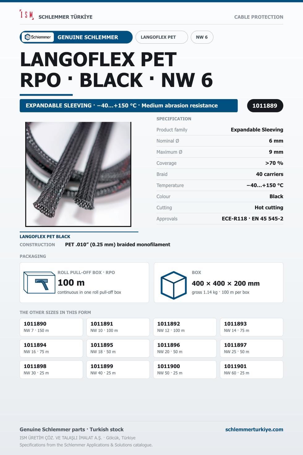 LANGOFLEX PET BKNO 06 RPO 100M 40C