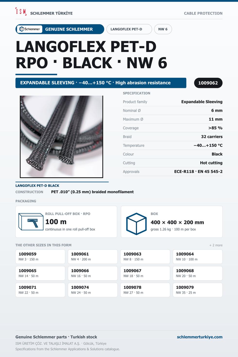 LANGOFLEX PET-D BKNO 06 RPO 100M 32C