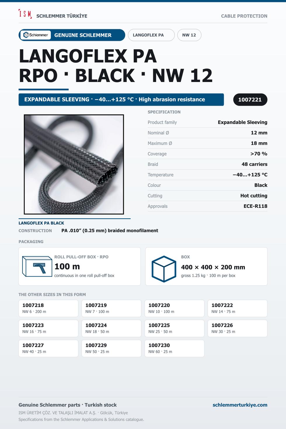LANGOFLEX PA BKNO 12 RPO 100M 48C