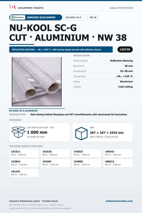 NU-KOOL SC-G ALNO 38X1000 (15/-15)
