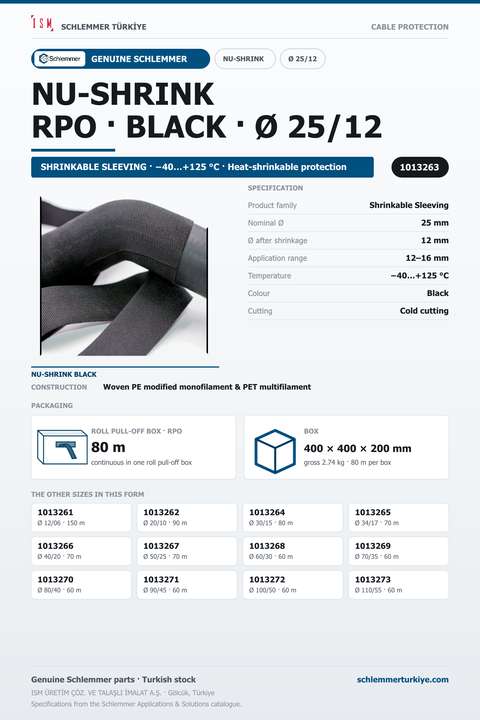 NU-SHRINK BKNO 25/12 RPO 80M