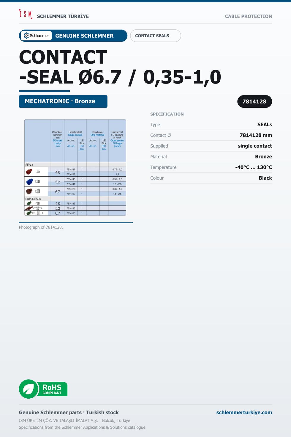 CONTACT-SEAL Ø6.7 / 0,35-1,0