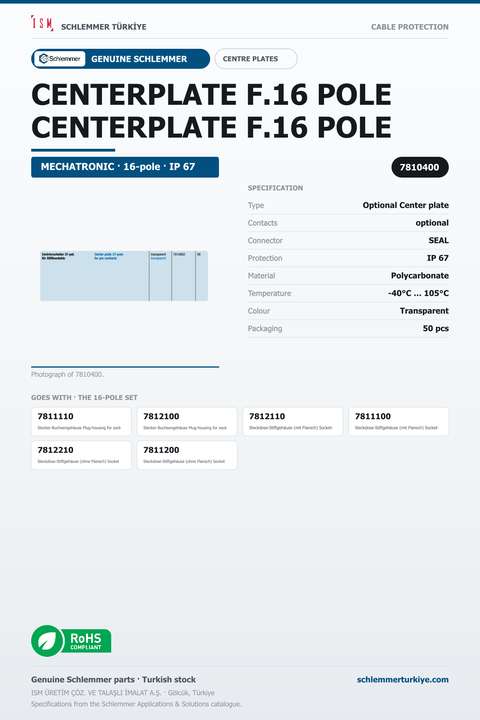 CENTERPLATE F.16 POLE