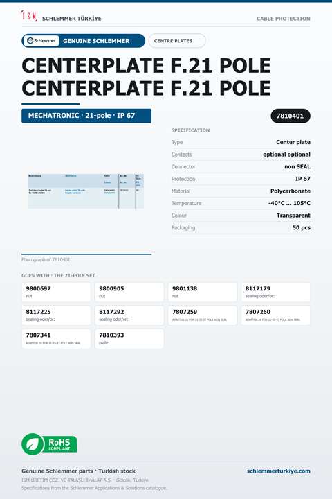 CENTERPLATE F.21 POLE