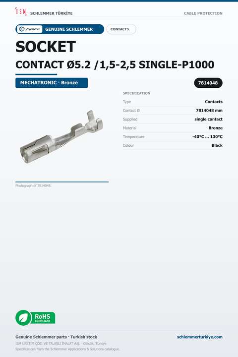 SOCKET CONTACT Ø5.2 /1,5-2,5 SINGLE-P1000