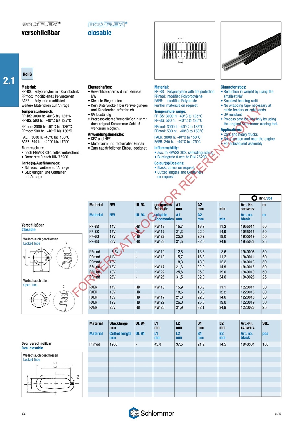 POLYFLEX NW19V PPMOD RLX 50 Meters