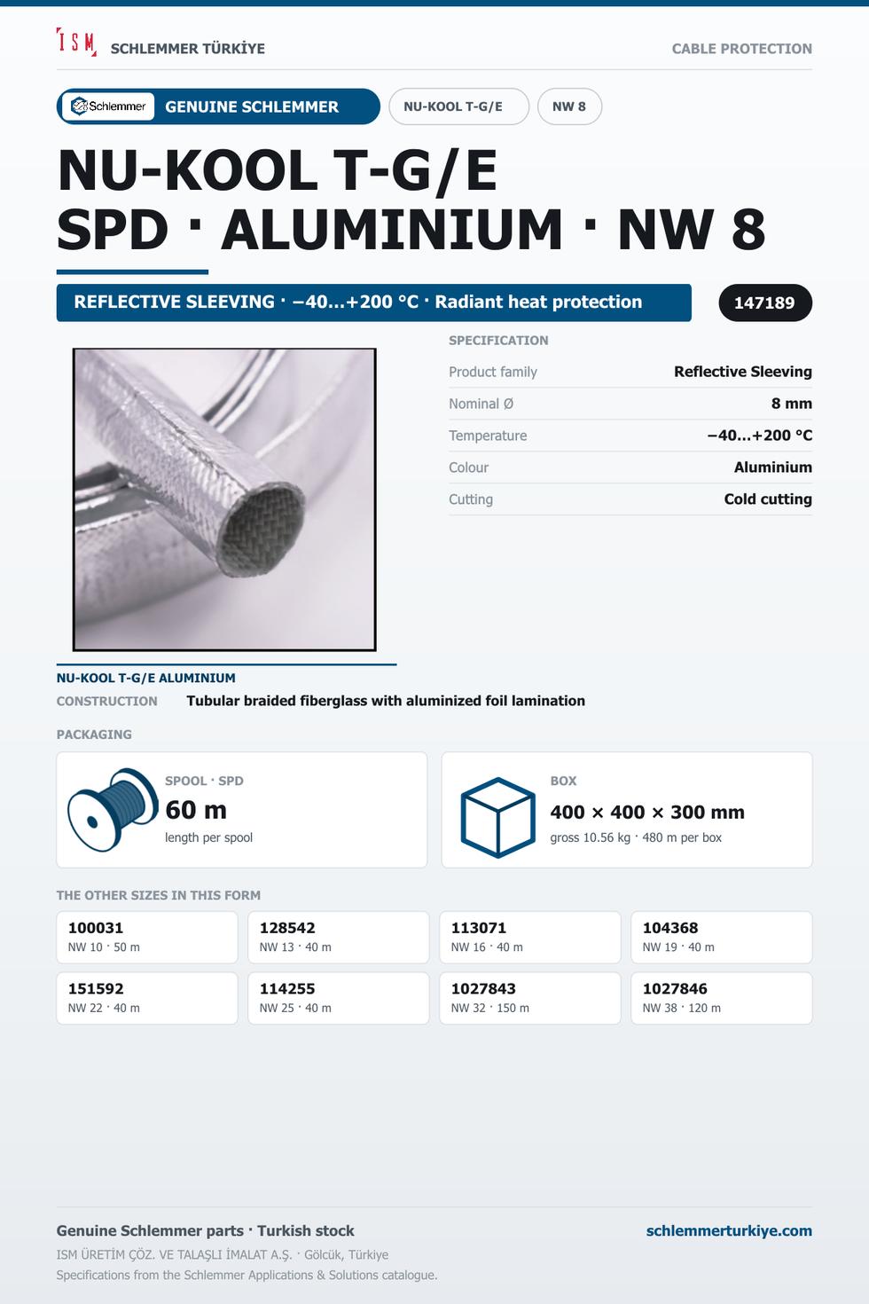 NU-KOOL T-G/E ALNO 08 SPD 60M