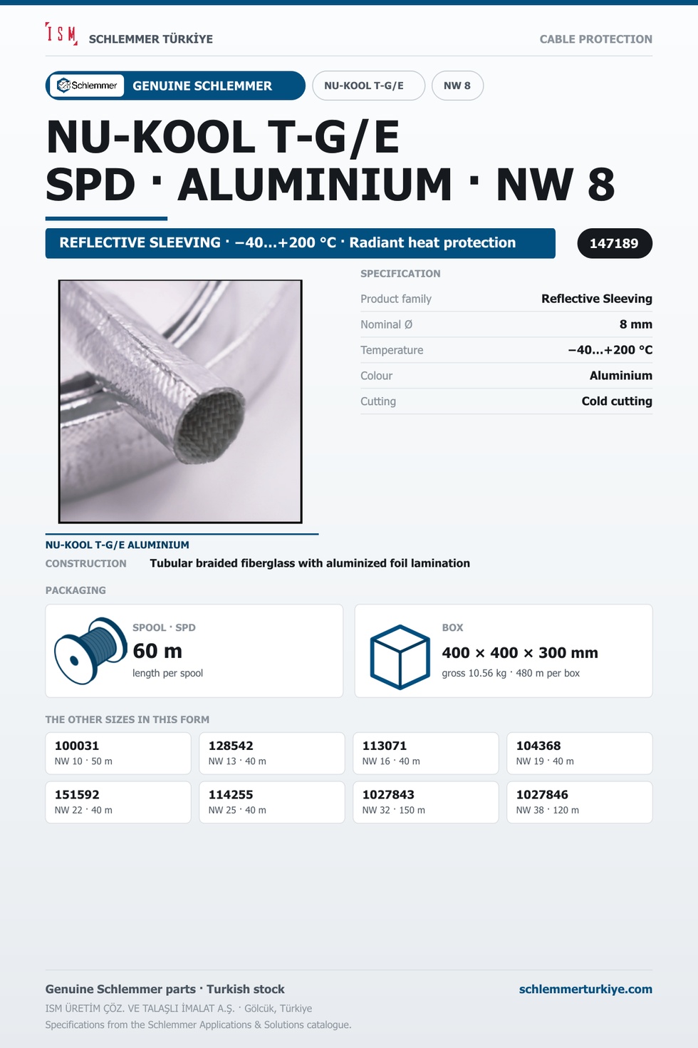 NU-KOOL T-G/E ALNO 08 SPD 60M