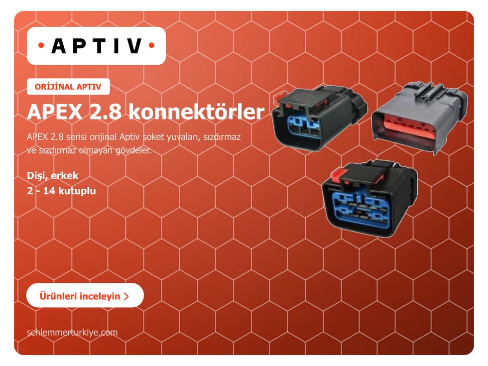 APTIV(R) APEX 2.8 konnektörler