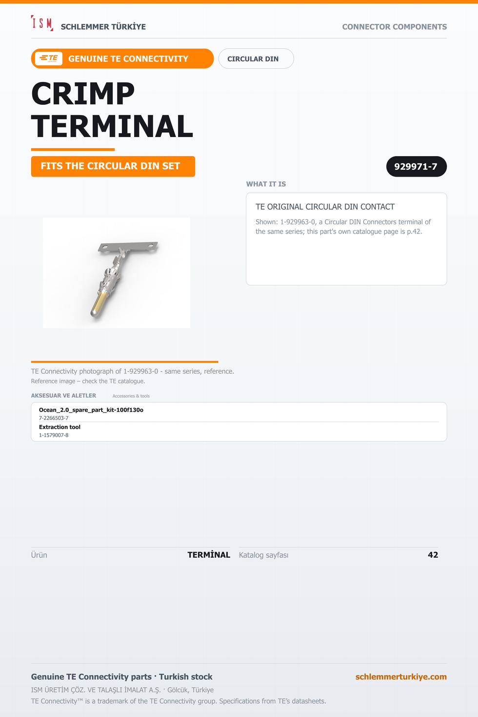 TE ORİJİNAL CIRCULAR DIN TERMİNAL