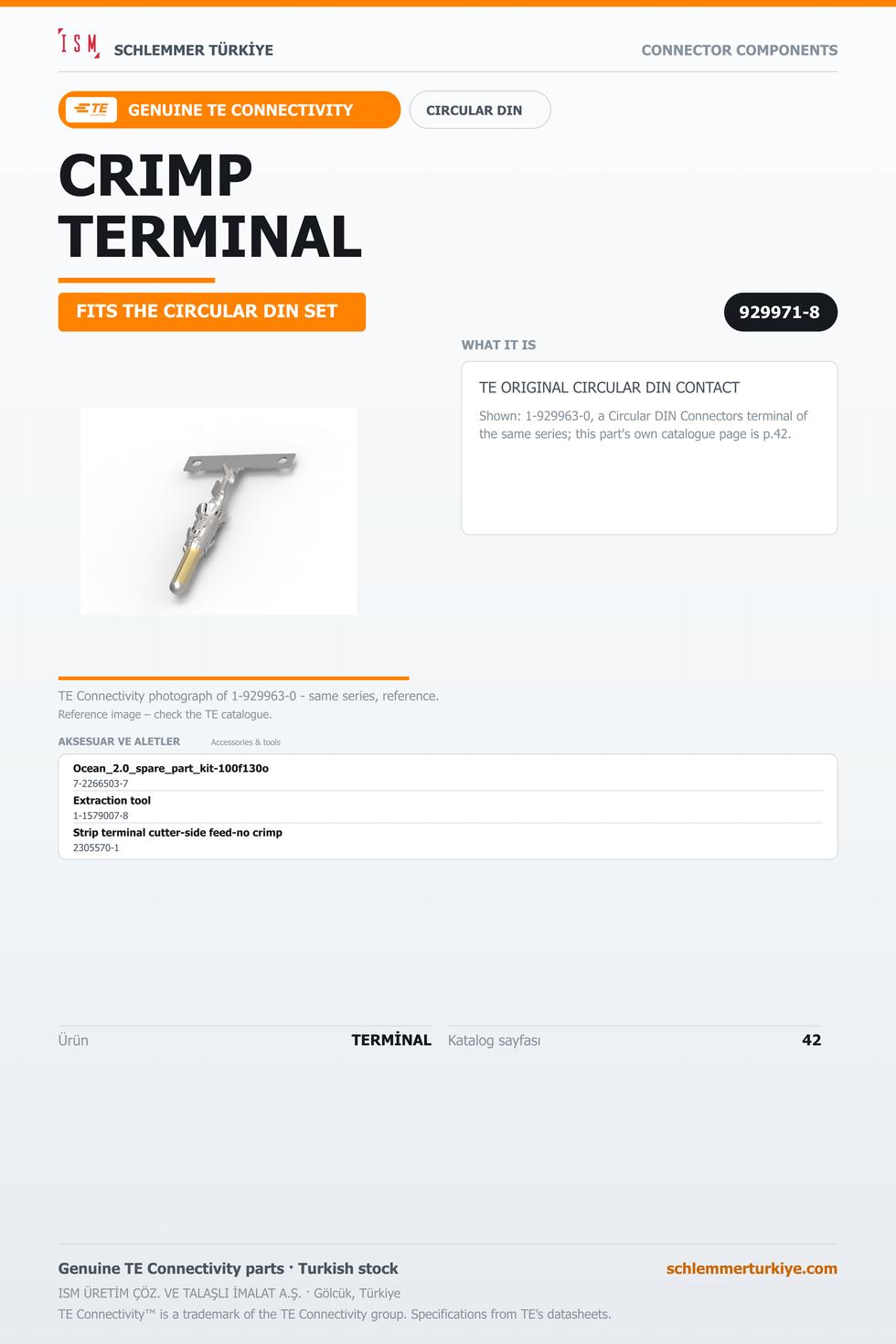 TE ORİJİNAL CIRCULAR DIN TERMİNAL