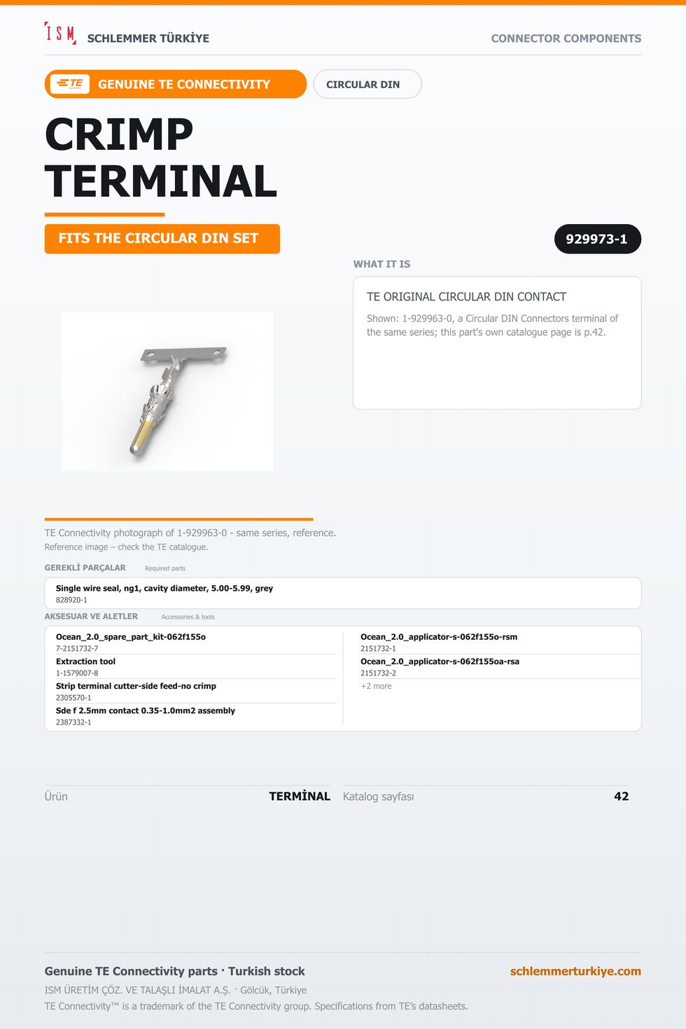 TE ORİJİNAL CIRCULAR DIN TERMİNAL