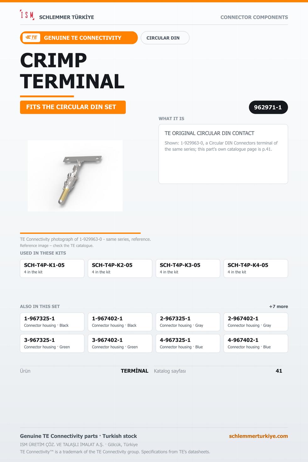 TE ORİJİNAL CIRCULAR DIN TERMİNAL