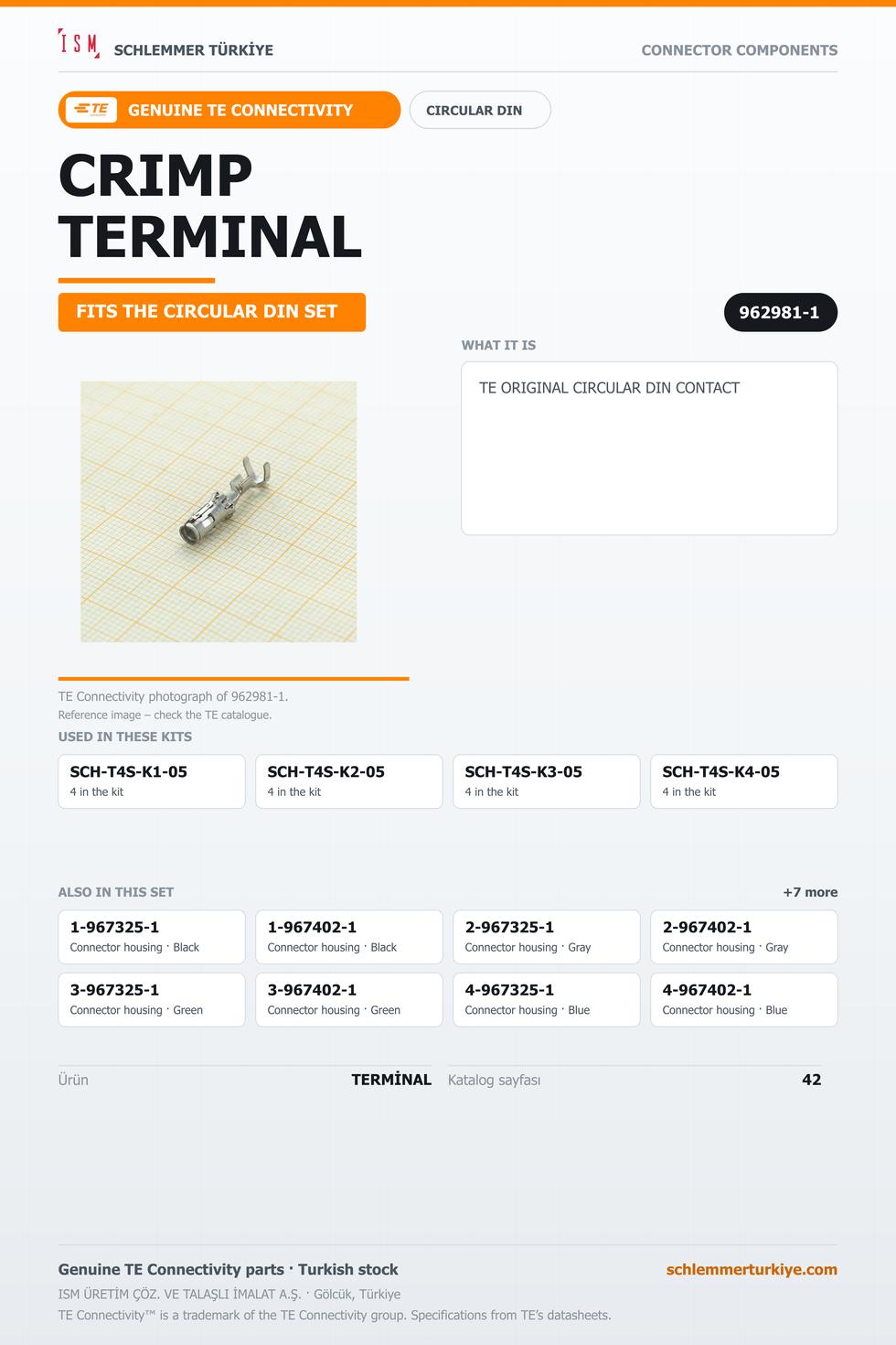 TE ORİJİNAL CIRCULAR DIN TERMİNAL