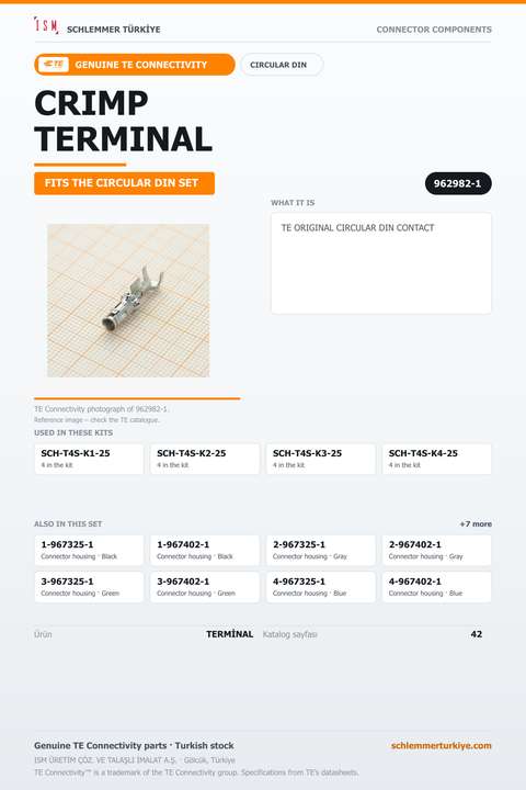 TE ORİJİNAL CIRCULAR DIN TERMİNAL