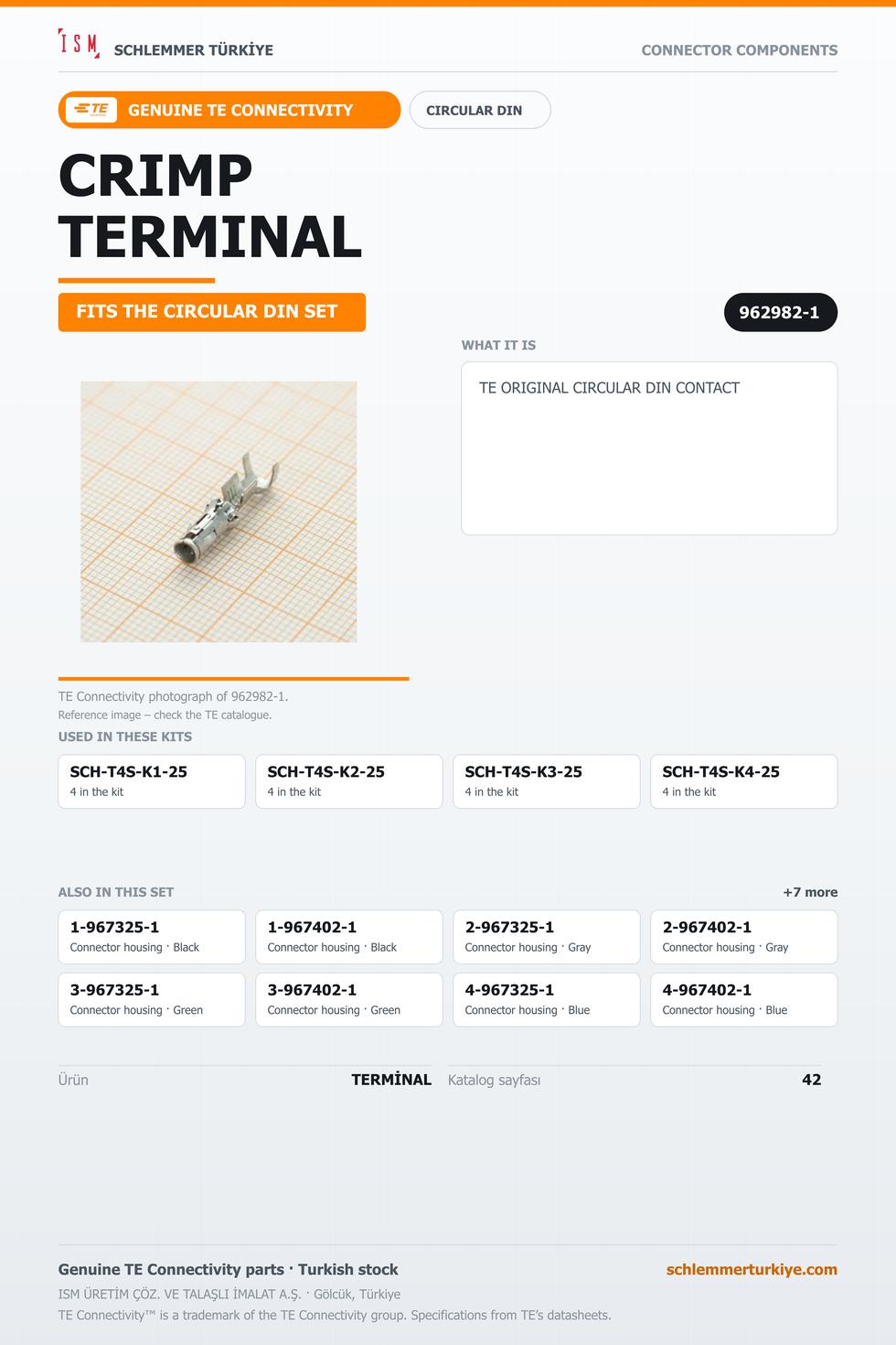 TE ORİJİNAL CIRCULAR DIN TERMİNAL