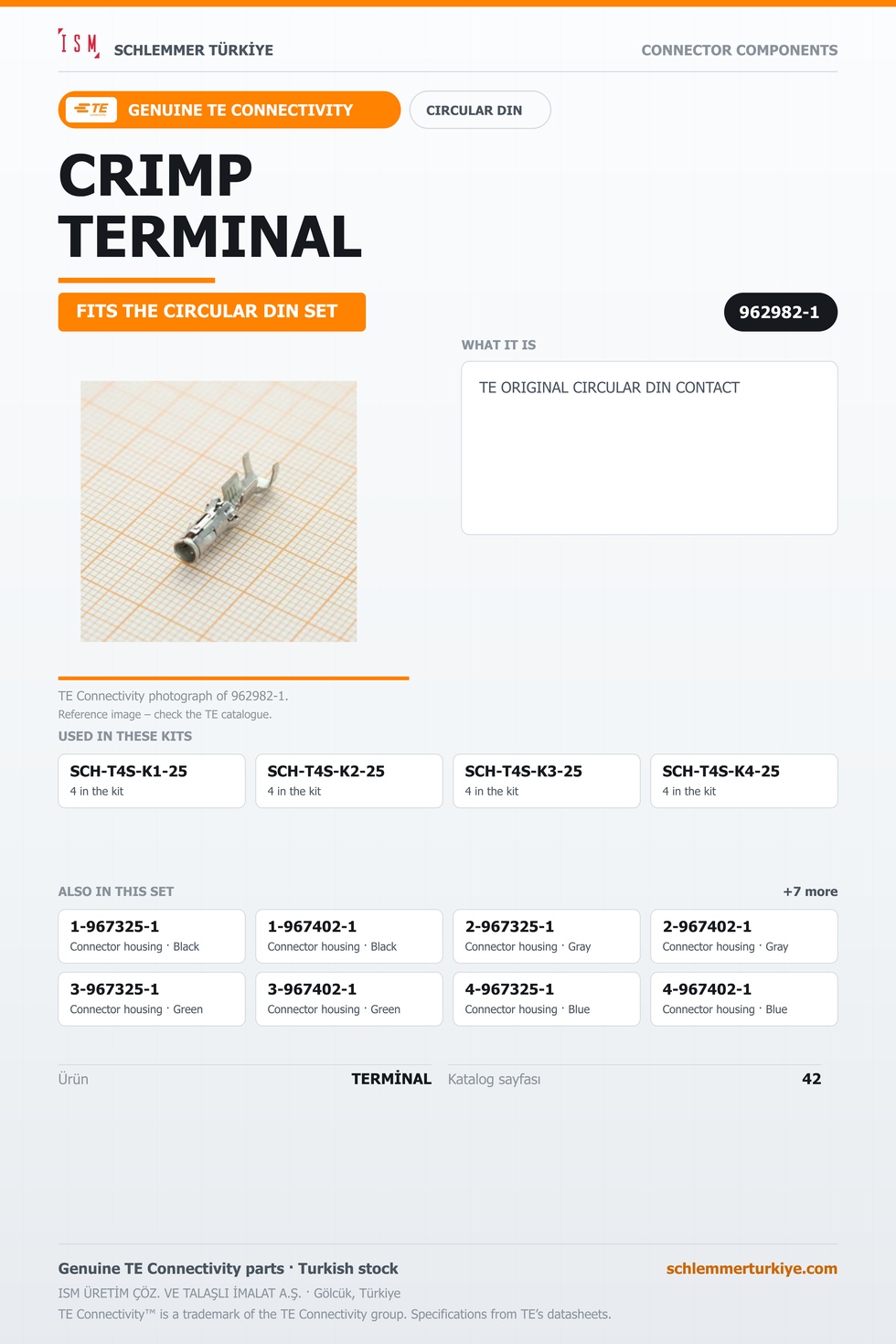 TE ORİJİNAL CIRCULAR DIN TERMİNAL