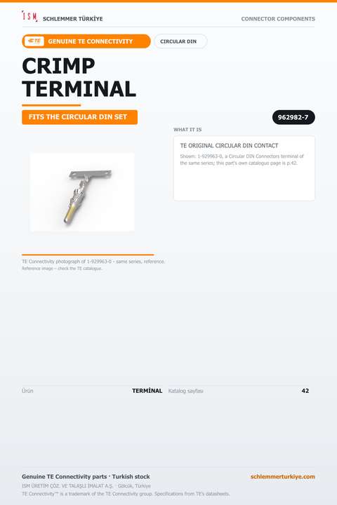 TE ORİJİNAL CIRCULAR DIN TERMİNAL