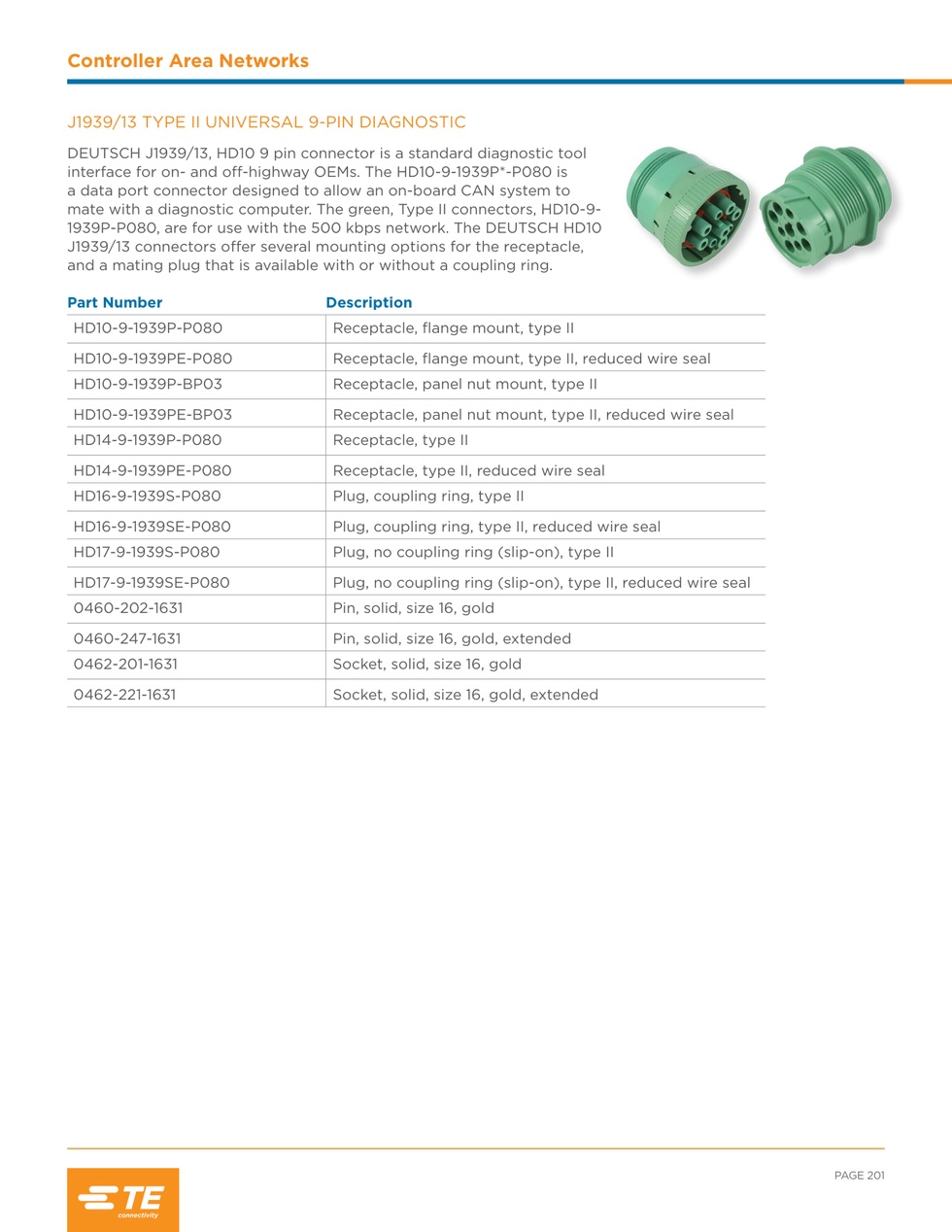 TE ORİJİNAL CONTROLLER AREA NETWORKS SOKET YUVASI