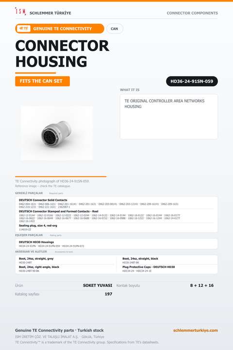 TE ORİJİNAL CONTROLLER AREA NETWORKS SOKET YUVASI