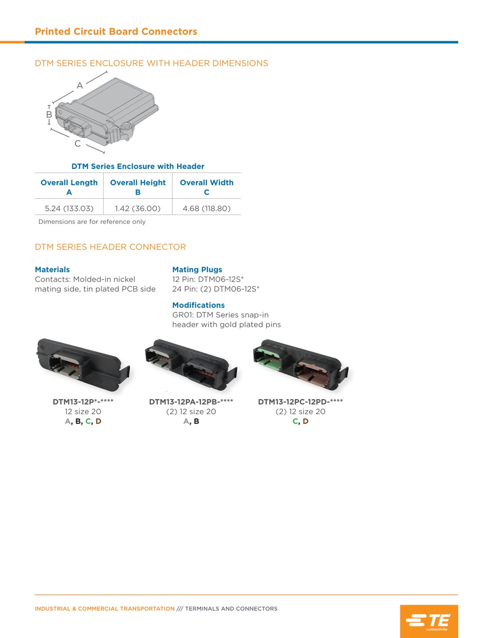 TE ORİJİNAL PRINTED CIRCUIT BOARD 12 KUTUP PCB KONNEKTÖRÜ